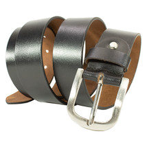 Paul Walter Mens 100% Genuine Casual Leather Jeans Belts with Heavy Buckle - £12.50 GBP+