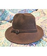 Fedora Hat Men One Size Wool Dark Brown  - $21.06 CAD