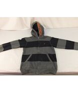 Youth Teenager Nautica Navy Blue Gray Orange Striped Full Zipper Jacket ... - $12.04