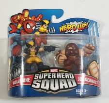 NEW~Marvel~Super Hero Squad~Wolverine &amp; Juggernaut~2 Figure Pack~Hasbro 2010 - £22.24 GBP