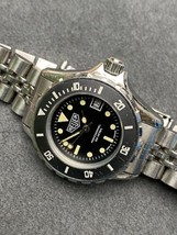 Ladies Vintage TAG HEUER 1000 980.018 28mm Gold Submarine Dive Watch - $399.99