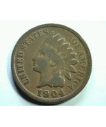 1904 S1 904/904 (e) INDIAN CENT PENNY GOOD / VERY GOOD G/VG NICE ORIGINA... - £90.46 GBP