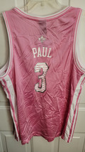 ADIDAS NBA NEW ORLEANS HORNETS CHRIS PAUL PINK JERSEY WOMEN&#39;S 2XL - $14.84