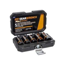 Gearwrench 86070 1/2 In Drive Impact Socket Set, Metric, Sae, 5 Pcs - £132.68 GBP