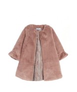 PIPPA &amp; JULIE Kids&#39; Faux Fur Coat &amp; Metallic Dress Set, Two Piece Mauve ... - $42.08