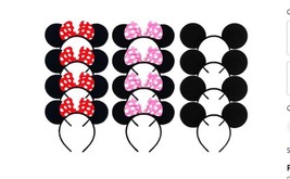 Mickey and Minney Mouse Birthday Hats (Set Of 10) 2 Colors Free Shipping - £19.77 GBP