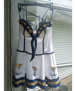 Shore Thing Sailor Anchor Costume, Dreamgirl, 3 Piece dress shirt hat , ... - $20.51 CAD