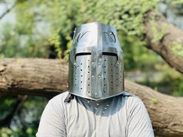 Generic Templar helmet | Medieval crusader helmet | Templar Knight helme... - £77.43 GBP