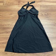 Athleta Womens Solid Black Halter Swim Dress Size 34B/C Underwire Nylon Spandex - £20.57 GBP