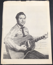 Willie Harris Musician Singer Song Writer Guitar Signed Paper Photo 8.5&quot;... - £10.81 GBP