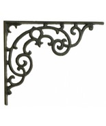 Wall Shelf Bracket - Ornate Pattern - Black Cast Iron - 11.25&quot; Long - £16.00 GBP
