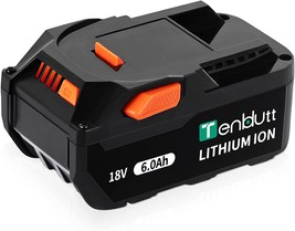 【3rd-Generation Lithium!!】 TenHutt 18V Replacement Battery for Ridgid, 1... - £30.80 GBP