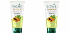 Biotique Bio Papaya Visibly Flawless Skin Face Wash Pack of 2, 200 ml 2 x 100ml - £12.59 GBP