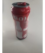 Cool Gear Coca Cola 16oz Tumbler Slider Lid, Logo Signs, Red Metallic 2013 - £14.35 GBP