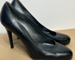 Stuart Weitzman Womens Leather Round Toe Leather Black Heels Platform Si... - $35.15