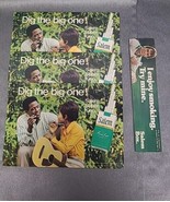 Lot of 4 Salem Cigarette Vintage 60&#39;s Cardboard Display Litho Advertisin... - $20.06 CAD