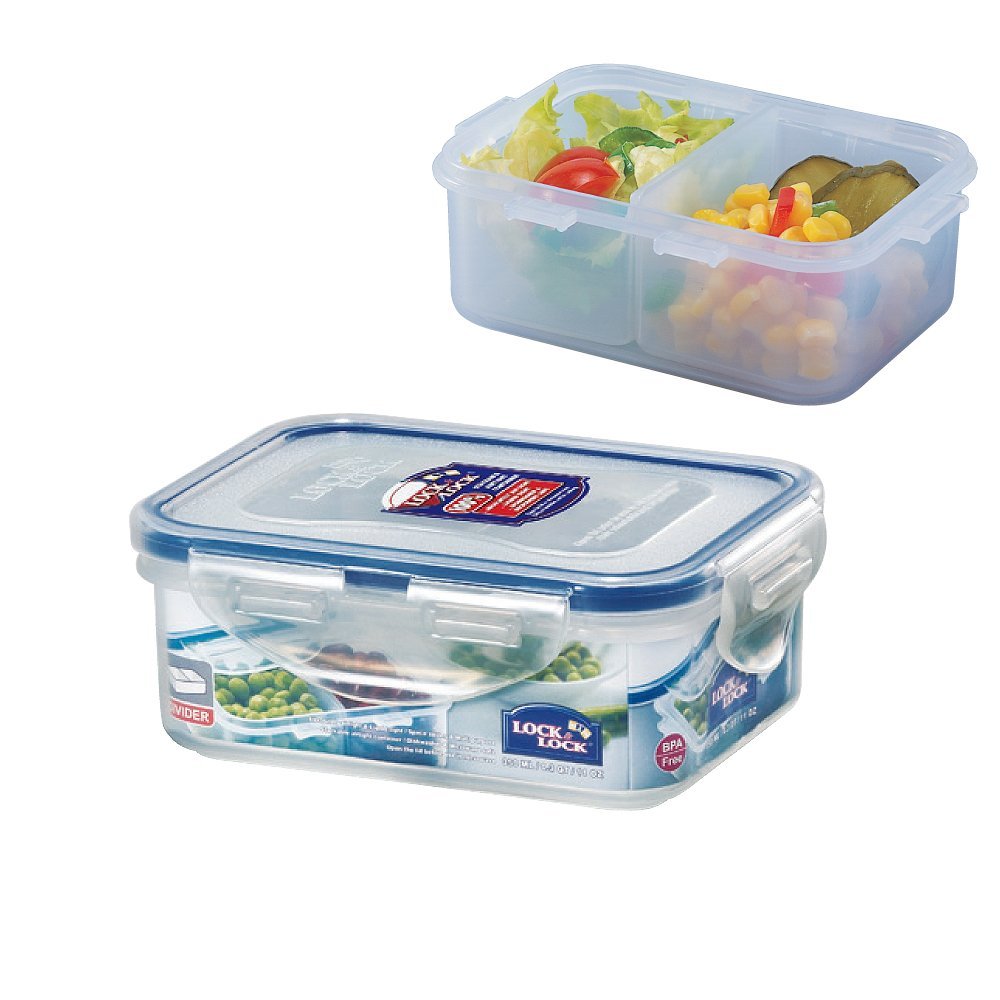 Lock & Lock Food Container with 2 Divider Cups, Water Proof Lid, HPL806C, 1.5Cup - $19.79