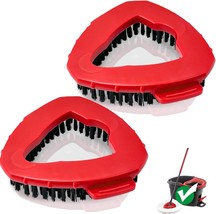 Oceda Scrub Brush 2 Pack Spin Mop Scrub Brush Head Compatible with Easyw... - £24.67 GBP