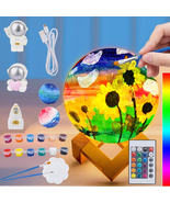 16 Colors Rechargeable Paint Your Own Moon Lamp Kit, DIY Night Light Art... - €31,29 EUR