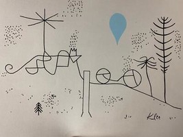 Paul Klee (Après ) Suisse Hiver Plaque Signée Lithographie Surréalisme Art - £150.98 GBP