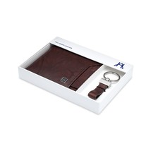 Removable ID Wallet w/key ring - Buffalo Calf Crunch Leather - £28.34 GBP