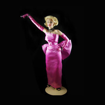 Marilyn Monroe doll pink dress 18&quot; Doll Gay interest LGbt Gentlemen prefer blond - £121.76 GBP