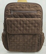 Vera Bradley Espresso Brown Microfiber Medium Backpack - $372.19 MXN