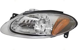 Headlight For 1998-2003 Ford Escort Left Driver Side Chrome Housing Clear Lens - £117.80 GBP