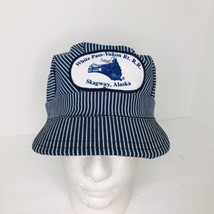 Vintage White Pass Yukon Railroad Skagway Alaska Engineer Utility Cap Hat 6 7/8 - £19.70 GBP