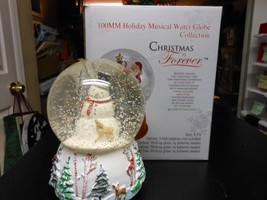 Christmas Is Forever &quot;Snowman Glitter Light Music Globe&quot; 5.5&quot;X 4&quot;X 4&quot; NEW - €36,61 EUR