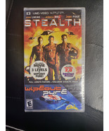 PSP UMD Video &quot;Stealth&quot; + Wipeout Pure Gameplay - NEW / SEALED - £7.75 GBP