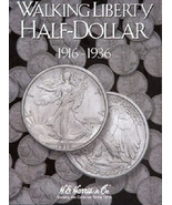 Walking Liberty Half Dollar Coin Folder Album #1, 1916-1936 by H.E. Harris - $184.91 MXN