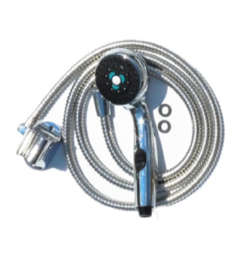 Eccotemp 10221452 Shower Head and Stainless Steel Hose, Chrome - $36.00