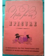 Libby Glass Co. 1933 Notes For An Epicure Handbook Of Wine &amp; Beverages - £11.71 GBP