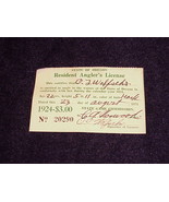 1924 Oregon State Fishing License, Angeler&#39;s, OR - £7.77 GBP