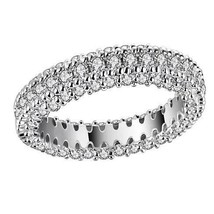 Color: Diamond FIRE,Ring Size: 9 - La Luna Rings Lavish And Delicate Eternity Ba - $54.69 CAD