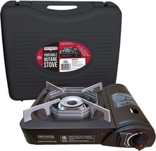 Chef Master 90027 Portable Butane Stove, Portable Gas Stove With, Black. - £35.95 GBP