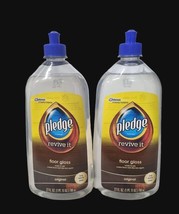Pledge Revive It Floor Gloss (2) Shine Protect Long Lasting 27 oz bottle... - £150.35 GBP