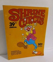 shrine circus Program 1979 Barton Coliseum Arkansas 39th Annual Ephemera - $16.82