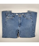 Carhartt Loose Fit Straight Leg Jeans Mens 40x30 Blue Denim Work Pants EUC - £14.12 GBP