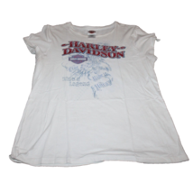 Womens Harley Davidson T-shirt Size XL White San Diego California Graphi... - $19.68