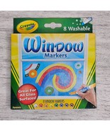 CRAYOLA 8 Washable Window Markers All Glass Surfaces 2013 Arts &amp; Crafts ... - €5,96 EUR