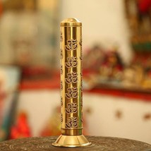 Brass Agarbatti Stand Ash Catcher OM Design Incense Stand Safety Incense Holder - £8.95 GBP