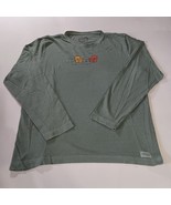 Life Is Good Women&#39;s Size S Logo Long Sleeve Green T-Shirt Round Neck - $272.80 MXN