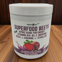 Peacock Super Organic Beets Nitric Oxide B12 B3 C BioPerine BCAA L-Argin... - $19.39