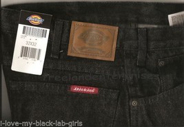 Mens Pants Dickies Denim Jeans ~BLACK~ Size 32 X 32 NWT ~Regular Fit ~ - £17.41 GBP