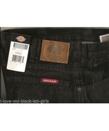 Mens Pants Dickies Denim Jeans ~BLACK~ Size 32 X 32 NWT ~Regular Fit ~ - $21.97