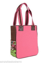 Vera Bradley Lola Small Colorblock Tote Bag Brown Pink New - $59.95
