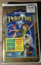 Walt Disney Peter Pan Masterpiece Collection 45th Anniversary VHS (SEALED) - $29.16