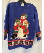 90s Marisa Christina The Christmas Collection Snowman &amp; Kids Holiday Swe... - $72.63 CAD